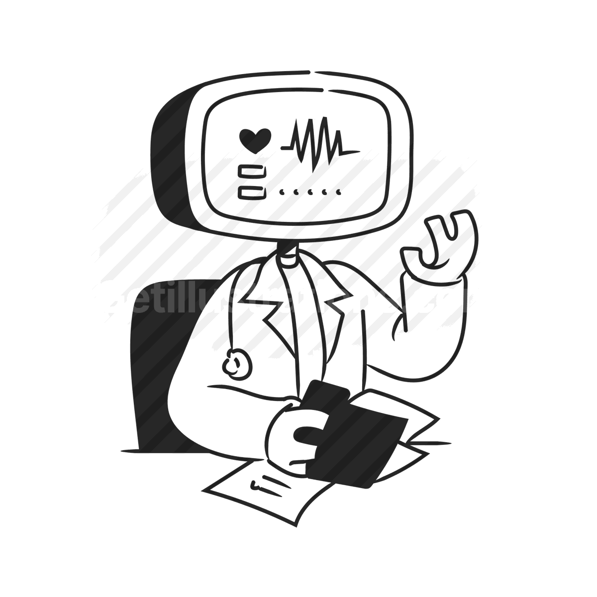 Health and Wellness illustration preview image